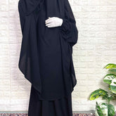 Black Two Pc Jilbab